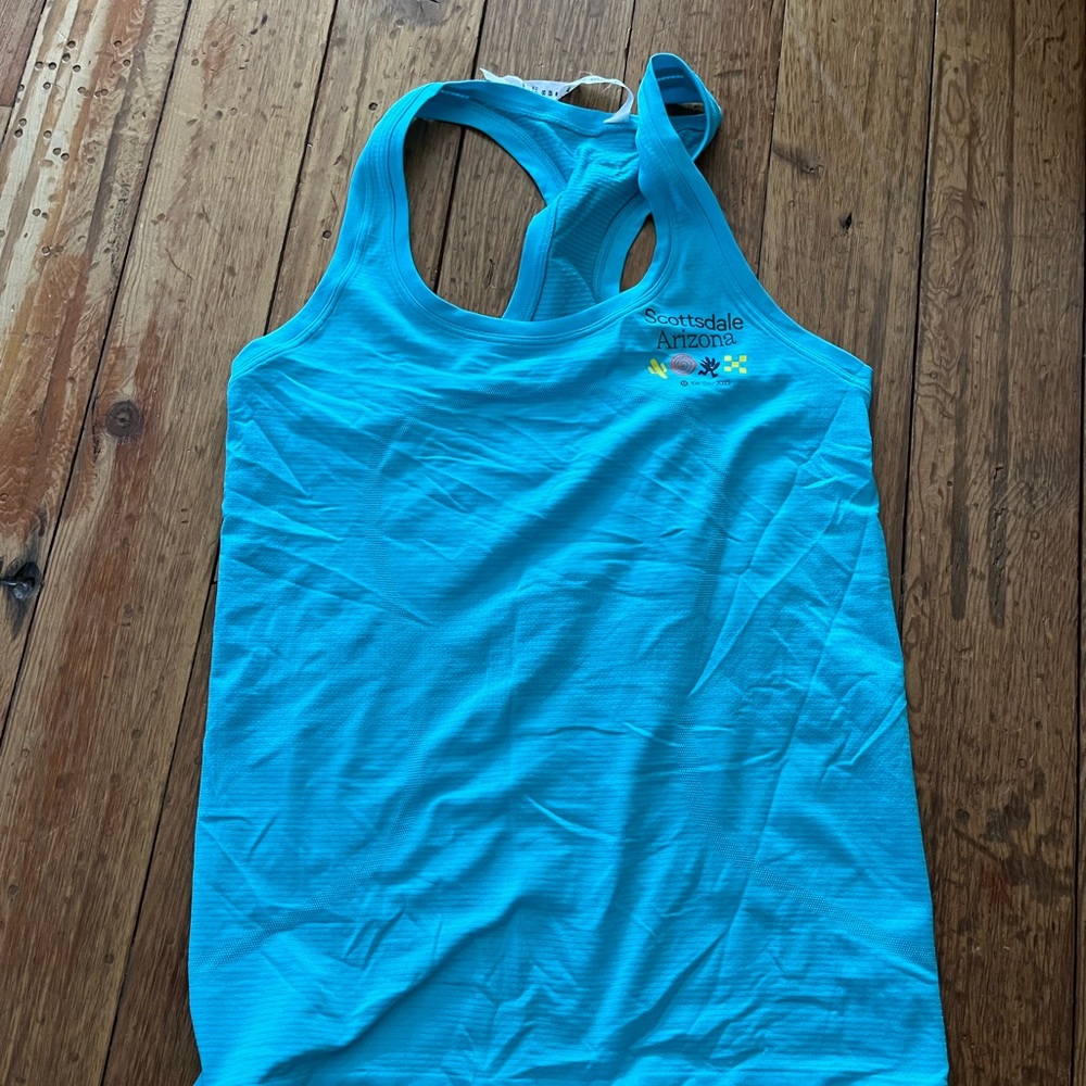 Lululemon Athletica Fitted Blue Tank Top